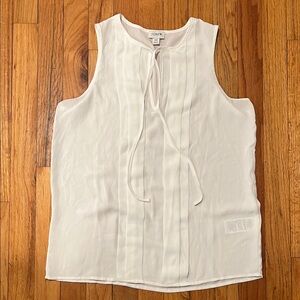 J. Crew Women's White Sleeveless Blouse